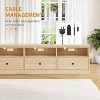 TV Stand for 75 Inch TV, Entertainment Center with Storage Drawer, TV Console with Open Shelves - 4 of 4
