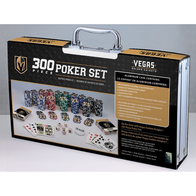 MasterPieces 300 Piece Poker Chip Set - NHL Vegas Golden Knights, 5 of 9