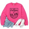 Simply Sage Market Women's Graphic Sweatshirt Live Simple Tent - 3 of 3