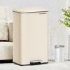 Kitchen Trash Can, 10.5 Gallon (40 L) Garbage Can, Large Step Trash Bin with Lid, Stainless Steel, Soft Close, 15 Trash Bags Included - 3 of 3