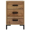 vidaXL Nightstand Bedside End Side Table with Drawer Furniture Solid Wood Pine - Brown 15.7" x 11.8" x 21.7" 1 - 3 of 4