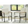 Signature Design by Ashley Dressonni Upholstered Dining Arm Chairs, Set of 2, Cream - 2 of 4