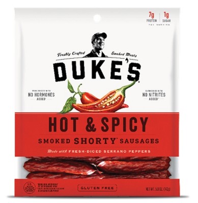 Duke's Hot & Spicy Shorty Smoked Sausages - 5oz