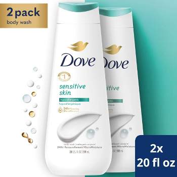 Dove Sensitive Skin Hypoallergenic Body Wash - 20 fl oz/2pk