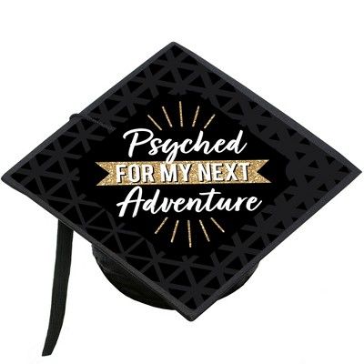 Big Dot of Happiness Psychology Grad - Psychologist Graduation Cap Decorations Kit - Grad Cap Cover