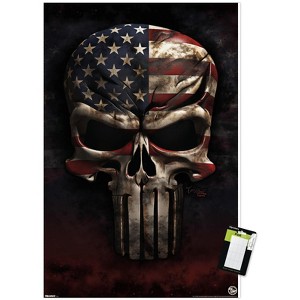 Trends International DS Valori - America Skull Unframed Wall Poster Prints - 1 of 4