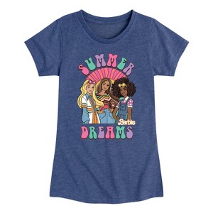 Girls' - Barbie - Summer Dreams Fitted Short Sleeve Graphic T-Shirt - 1 of 4