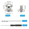 Unique Bargains DIY Craft Zinc Alloy Screw-on Design Rivets Spikes with Punch & Screwdriver 30 Sets - 2 of 4