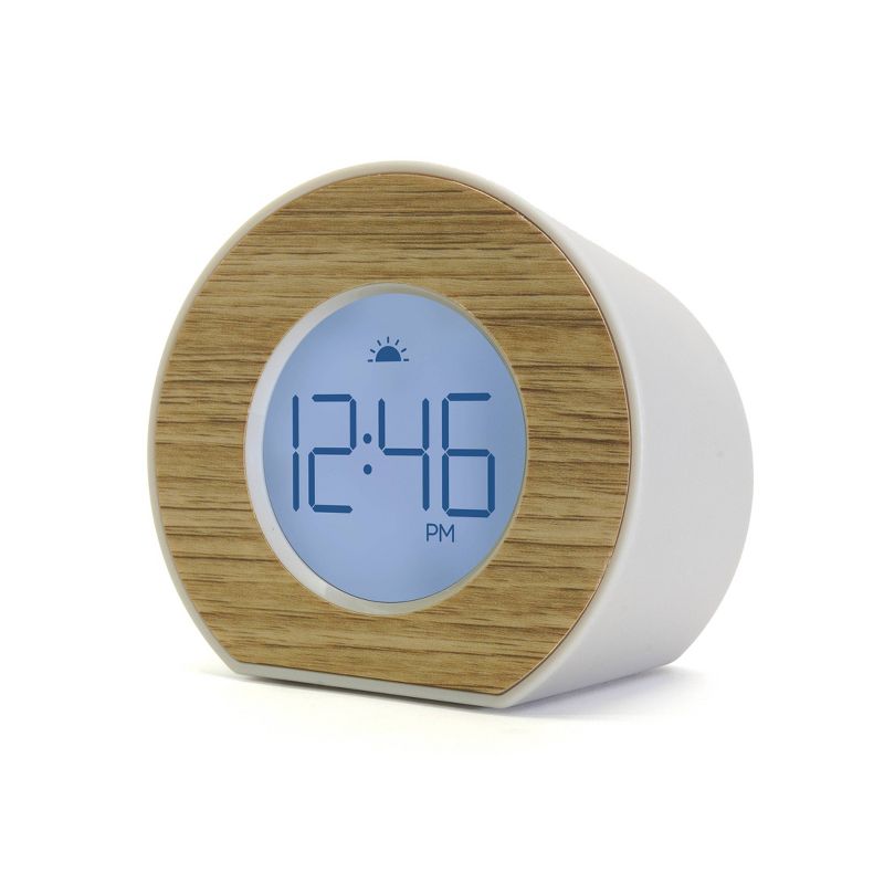 Wood Toc Round Alarm Table Clock - Capello, 3 of 8