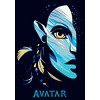 Juniors Womens Avatar: The Way of Water Neytiri Face Logo T-Shirt - 2 of 4