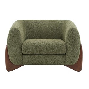 Christopher Knight Home Raymond Birch Wood Boucle Upholstered Club Chair - 1 of 4