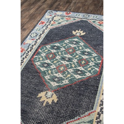 Ophelia Multicolor Hand-Knotted Wool Medallion Area Rug 8' x 10'