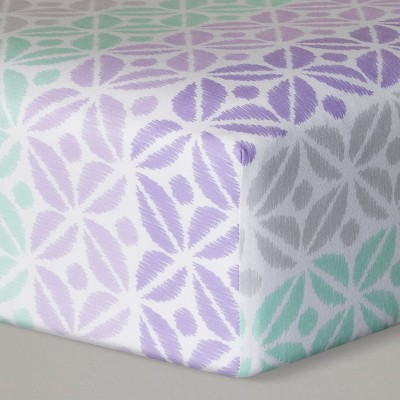 lilac crib sheet