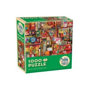 Cobble Hill Vintage Art Supplies 57197 Jigsaw Puzzle 1000 Pieces - 1 of 1