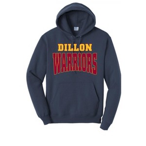 Adult Dillon Christian School Warriors Name Classic Fleece Hoodie