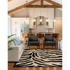 Unique Loom    Wildlife Zebra Area Rug - 2 of 4