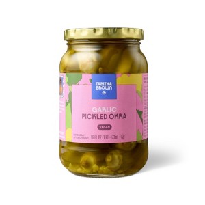 Vegan Garlic Pickled Okra - 16oz - Tabitha Brown - 1 of 3