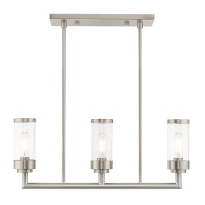 Livex Lighting Hillcrest 3 - Light Chandelier in  Brushed Nickel - 1 of 4