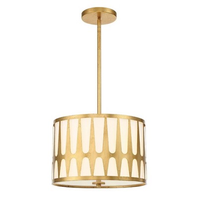 Crystorama Lighting Royston 3 - Light Pendant in  Antique Gold