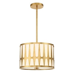 Crystorama Lighting Royston 3 - Light Pendant in  Antique Gold - 1 of 1