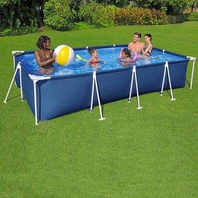 Bestway Steel Pro 13 ft x 32 in Rectangular Above Ground Pool with Filter and Pump