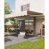 Retractable Awnings for Patio, Manual Patio Awning, Fade and Tear Resistant Fabric,Crank Handle, for Patio, Deck, Garden - 2 of 4