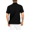 LA LEELA Men's Short Sleeve Button Down Casual Camp Beach Shirts Business Dress Shirts for Men Vacation Solid Shirts with Pocket - 2 of 4
