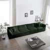 Oversized 146.5" Chenille Modular 4-seater Sectional Sofa with Double-layer Cushion, 4-Piece Free combination Sofa - 3 of 4