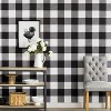 Buffalo Plaid Peel & Stick Wallpaper Black - Threshold™: Removable, Vinyl, Stain-Resistant, Washable, 27.5 Sq Ft Coverage - 2 of 4