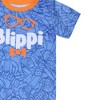 Blippi Boy's Short Sleeve Orange Eyeglasses and Bow Tie Print Tee Shirt, Blue, Size 12M - 4 of 4