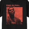 Paid In Full Mitch Red Square Adult Black Crew Neck Short Sleeve T-shirt - 2 of 4