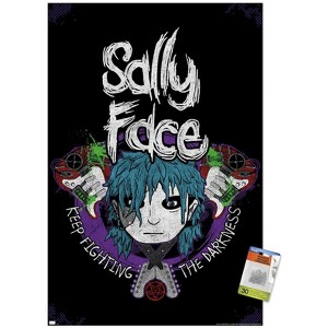 Trends International Sally Face - Crossed Guitars Unframed Wall Poster Prints - 1 of 4
