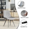 PAGED Modern Dining Chairs Set of 2, Ergonomic Living Room Chairs, Comfortable Kitchen Chairs with Metal Legs for Kitchen - 2 of 4