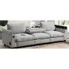 VYNXARIA Chenille Sectional Sofa with Bluetooth Speaker,Comfy Cloud Couch Set£¬Gray - 4 of 4