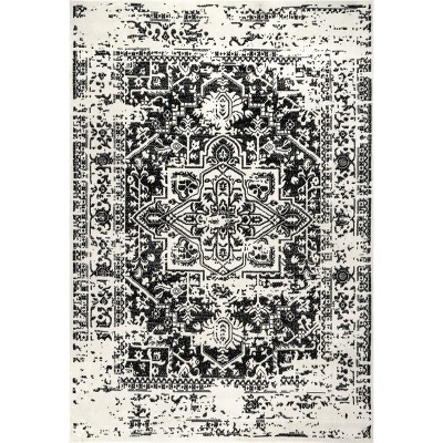 Nuloom Jordana Vintage Distressed Medallion Indoor Area Rug