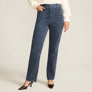 Lands' End Women's Corduroy High Rise Rail Straight Leg Pants - 1 of 4