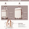 Coolife Front Opening Luggage Set 3 Piece,Hardside Carry on Suitcase with USB Port,Expandable Luggage with Handle Bag Spinner Wheels TSA Lock - 3 of 4