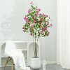 Artificial Bougainvillea Tree, Big Fake Bougainvillea Tree in Pot, Big Artificial Trees with Silk Flowers Indoor Plants for Home Office Garden - 3 of 4