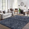 Area Rug Machine Washable Rug Non Slip Non Shedding Indoor Carpet Boho Geometric Low Pile Foldable Stain Resistant Throw Rug for Bedroom Living Room - 2 of 4