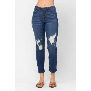 Women's ZigZag Button Fly friend Jean - Judy Blue - 1 of 4