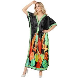 womens kaftan dress Blue Moroccan Velvet wedding Kaftan dress for women main image 0