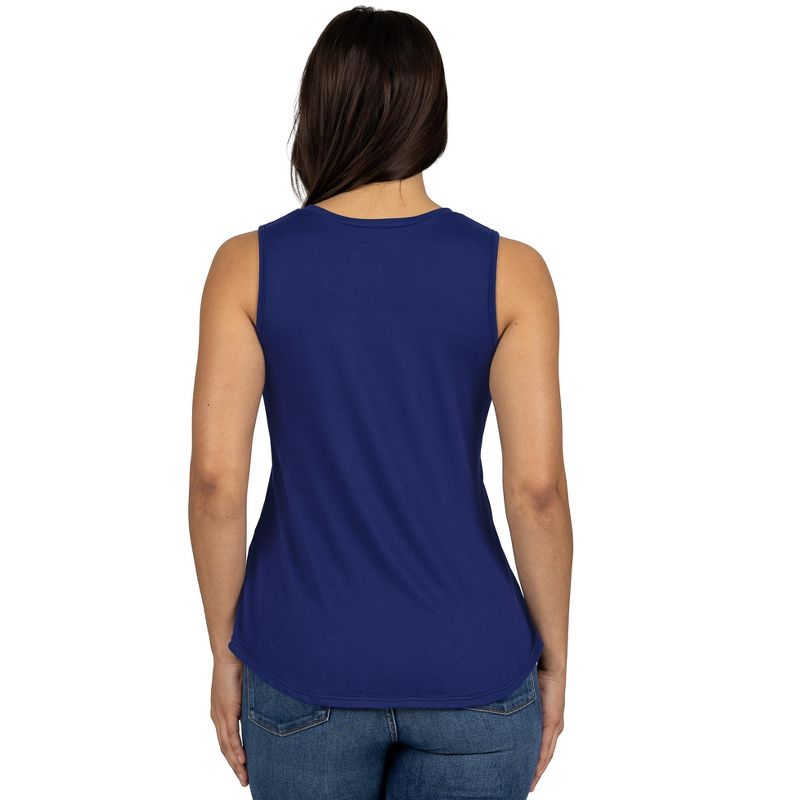 24seven Comfort Apparel V Neck Tunic Tank Top with Round Hemline, 3 of 6
