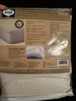 Sealy allergy protection outlet crib mattress pad