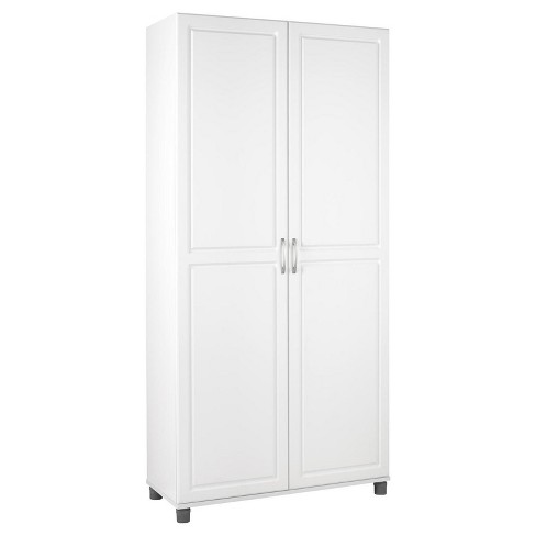 Furniture Ameriwood Systembuild 24 Utility Storage Cabinet White