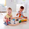Hape: Crossing & Crane Set - 32pc Wooden Train Cargo Railroad Yard,Ages 3+ - 3 of 4