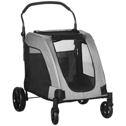 Source 4 Wheel Luxury Dog Stroller for Small and Medium Dogs with Cup  Holders on m.