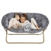 Milliard Double Cozy Faux Fur Saucer Chair X-Large - 2 of 4
