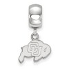 Black Bow Jewelry Sterling Silver Colorado Buffalos NCAA Bead Charm - 2 of 4
