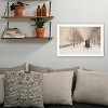 Snowy Amish Lane White Framed Wall Art for Living Room, Bedroom Wall Art Print for Home Decor by Lori Deiter - 2 of 4