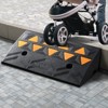 VEVOR Rubber Curb Ramp 4.25" Rise Height Sidewalk Curb Ramp, 11.8" Width 19.7" Length Driveway Ramp for Curb, 15T Heavy Duty Rubber Ramp - 2 of 4